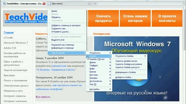 Расширение Firefox WebDeveloper смотреть онлайн