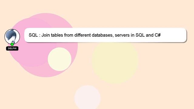 SQL : Join tables from different databases, servers in SQL and C# смотреть онлайн