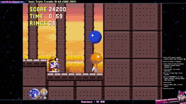 НЕРЕМЕЙК 8 битной игры на ГеймГир! Sonic Triple Trouble 16 bit смотреть онлайн