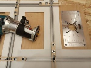 Врезка фрезерной пластины с помощью "японского" шаблона