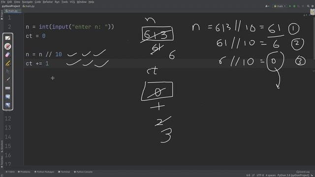 Count Digits of N | Python Program смотреть онлайн