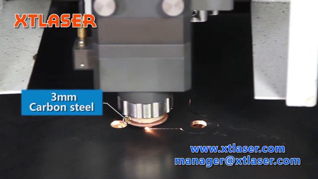 XTLASER 3 mm carbon steel fiber laser cutting/лазерная резка черной стали смотреть онлайн