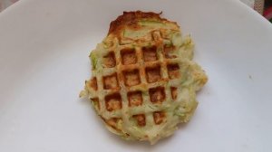 Кабачковые ПП вафли в вафельнице