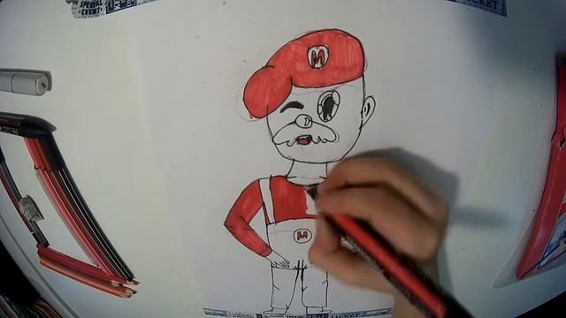 Как нарисовать Супер Марио Speedpaint Supermario