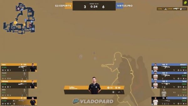 CS:2, Major Copenhagen 2024. Virtus.pro vs G2. Highlights