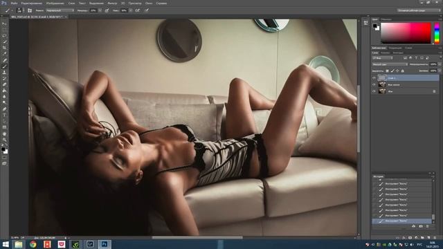 Обработка фотографии в Lightroom Тонировка в стиле MAVRIN смотреть онлайн