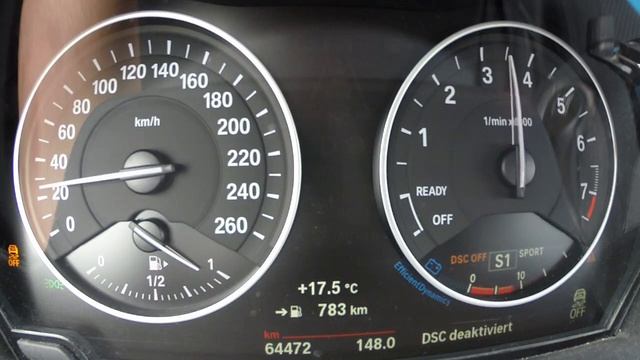 BMW X1 (F48) 20i XDrive (2017) Acceleration 0-100 Km/h