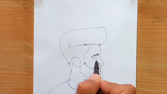 How to draw a boy pencil sketch | 9 points to easy boy drawing | dots boy drawing | drawing boy смотреть онлайн