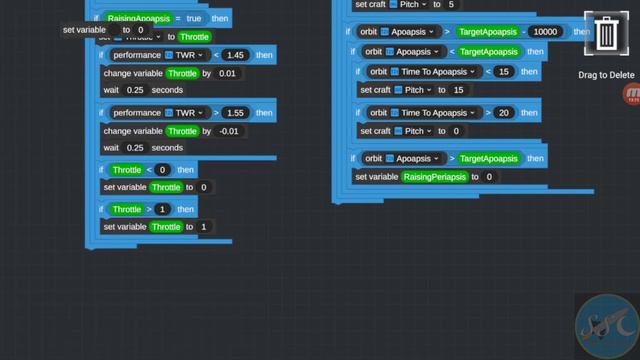 How to create an auto-orbit program in Vizzy - Simple Rockets 2 смотреть онлайн