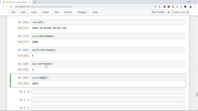 Julia Tutorials | Dates operations in Julia - Dates Manipulation смотреть онлайн