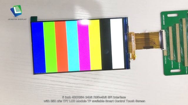 5 inch 480X854 24bit RGB+9bit SPI interface with 350 nits TFT LCD Module TP смотреть онлайн
