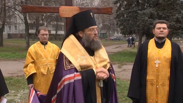 Освящение креста на месте будущего храма смотреть онлайн