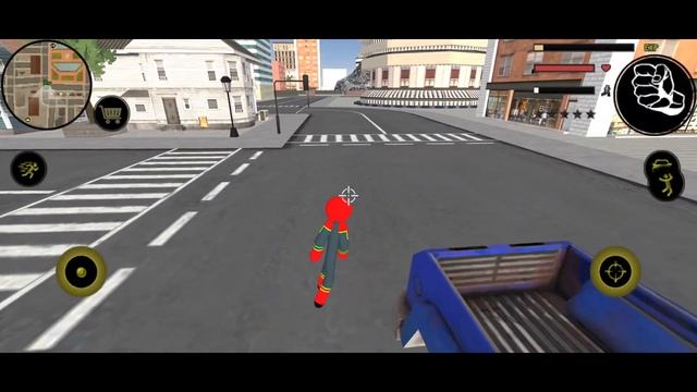 Stickman City Rope Hero Simulator #2 - Spider Gangstar Crime Open World Game - Android Gameplay смотреть онлайн