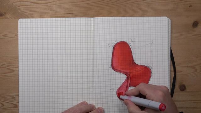 How to sketch the iconic Verner Panton chair! смотреть онлайн