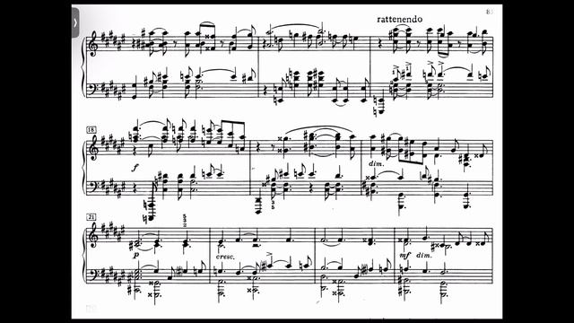 Scriabin Sonata No. 4 in F-Sharp Major Op 30 - Nyiregyházi (Score) смотреть онлайн