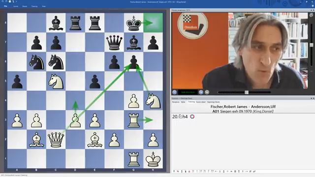 A pioneering strategy - Bobby Fischer vs Andersson | Siegen exhibition game 1970 смотреть онлайн