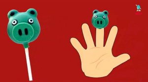 Angry birds Cake Pop Finger Family Collection | Finger Family Cartoon Nursery Rhymes For Children