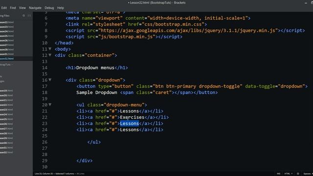 Web Malayalam 30 Bootstrap Dropdown Menu смотреть онлайн