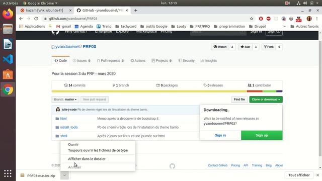 Télécharger les fichiers depuis gitHub смотреть онлайн