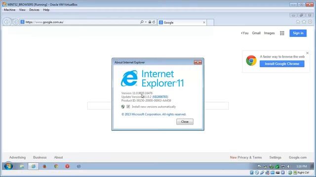 Check Internet Explorer browser version смотреть онлайн