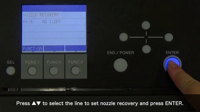 UJF-30/6042MkⅡ(e)_Nozzle recovery setting method смотреть онлайн