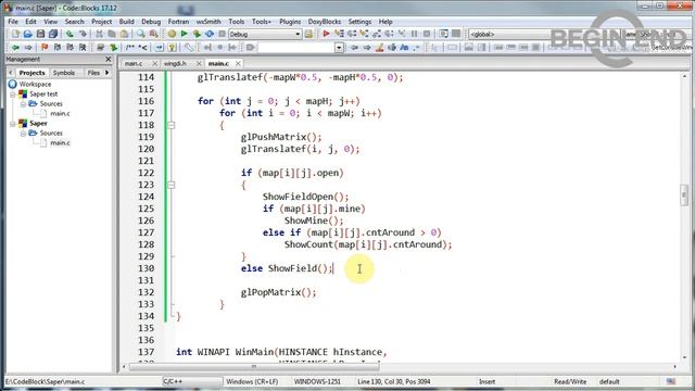 OpenGL - Урок 4 - Пишем игру Сапер смотреть онлайн