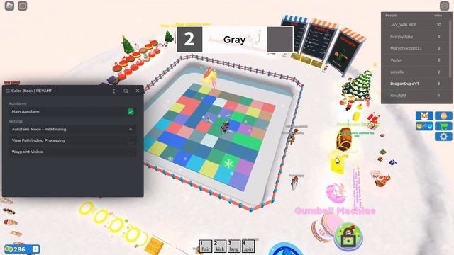 Auto Farm Script Color Block - Roblox смотреть онлайн