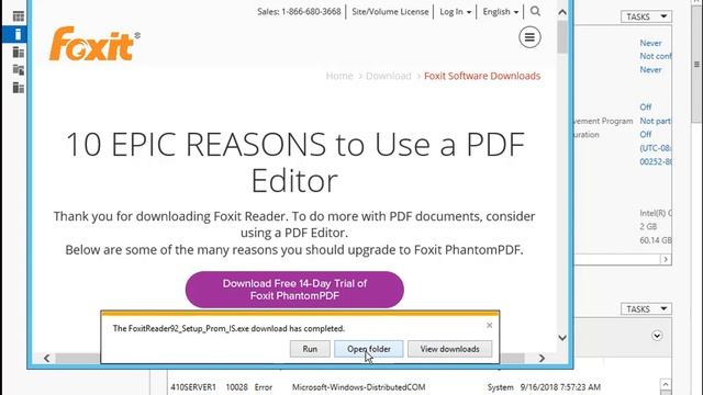 Install Foxit PDF Printer in Windows Server 2012 R2 смотреть онлайн