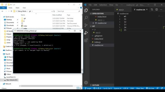 git malayalam | Merge, Branch, Delete, Rename, Revert | Part 3 | മലയാളത്തിൽ ജിറ്റ് github смотреть онлайн