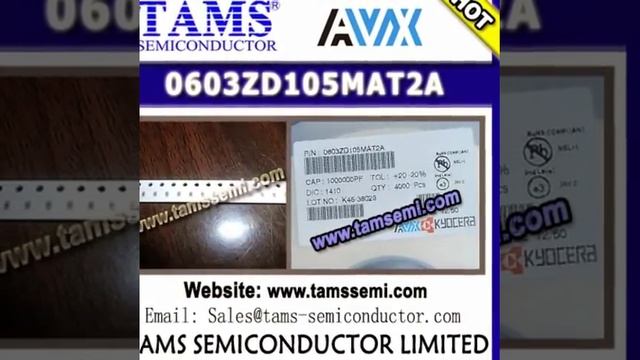 0603ZD105MAT2A - AVX - MLCC with FLEXITERM General Specifications смотреть онлайн