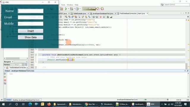 java database connection to MySQL part-2 смотреть онлайн