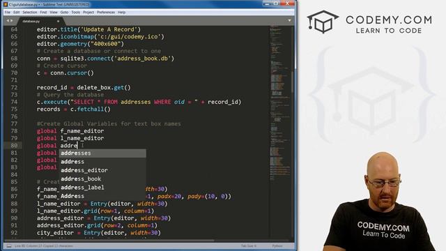 Update A Record With SQLite Part 2 - Python Tkinter GUI Tutorial 23 смотреть онлайн