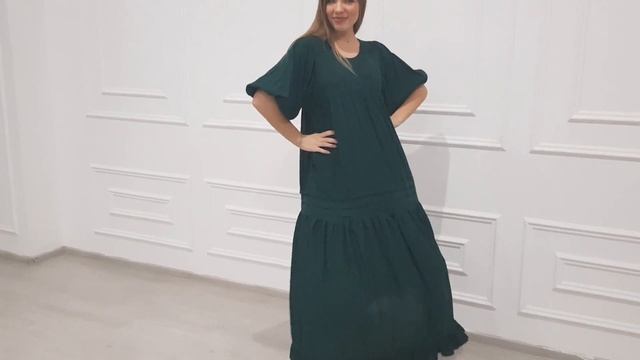 Платье из штапеля однотонное! смотреть онлайн