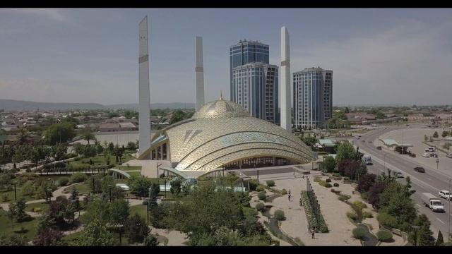 Chechnya, Aimani Kadyrova Mosque in 4k UltraHD | Чечня, Аргун, Мечеть имени Кадыровой c воздуха смотреть онлайн