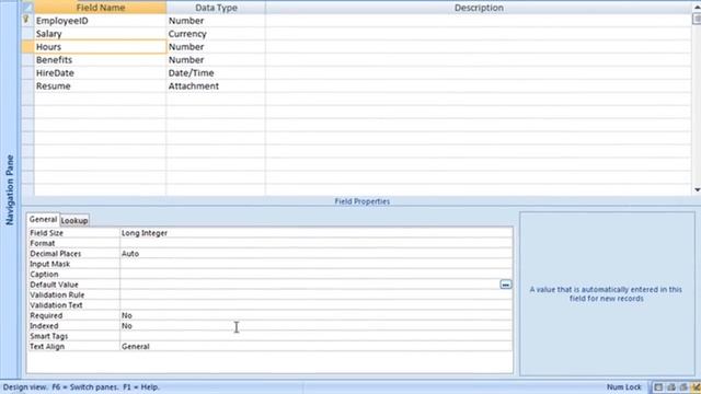 Adding a Default Value in Access 2007 смотреть онлайн