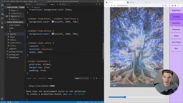 How To Build A Photo Editor With React And CSS Filters смотреть онлайн