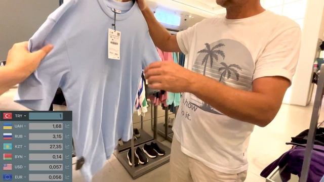 ZARA, Цена=качество? Цены на брендовую одежду в Турции #shopping смотреть онлайн