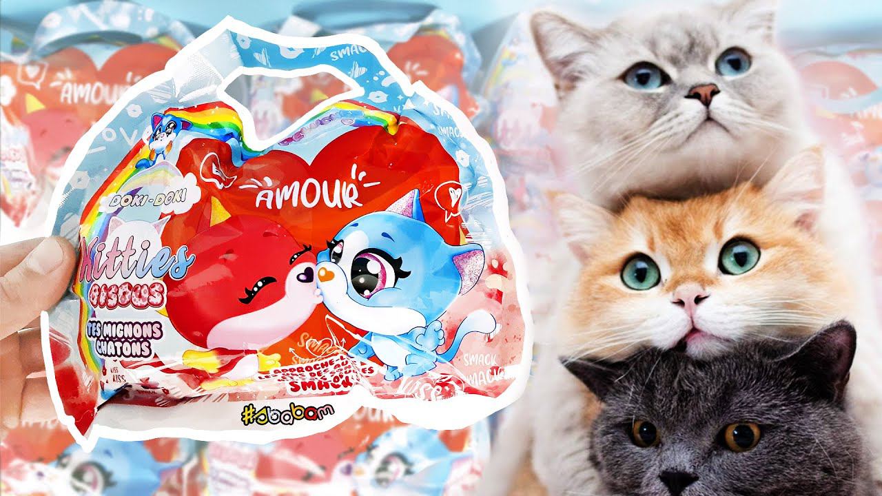 КОТЯТА ДОКИ-ДОКИ ПОЦЕЛУИ 2024! Плюшевые игрушки, сюрпризы СБАБАМ Kinder Surprise Unboxing