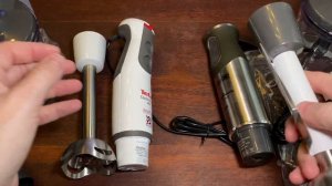 Сравнение погружных блендеров Tefal Optitouch HB833132 и Moulinex Quickchef DD652832