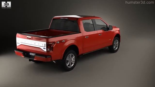 Ford F-150 Super Crew Cab Platinum 2014 by 3D model store Humster3D.com смотреть онлайн