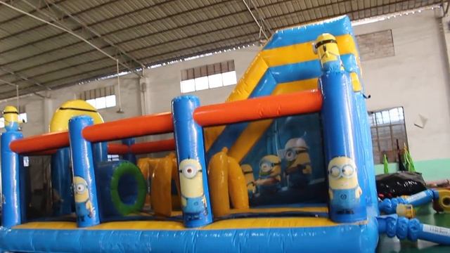 Небольшой надувной батут для бизнеса "Кевин и боб", размер 7*5*5 м смотреть онлайн