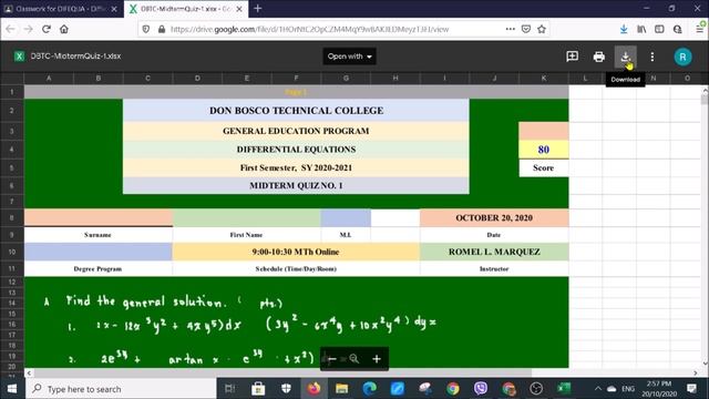 Downloading MS Excel or MS Doc file from Google Classroom смотреть онлайн