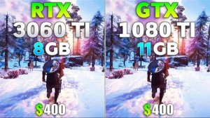 RTX 3060 Ti vs GTX 1080 Ti - Test in 10 Games