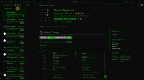 Hacker Theme for VS Code | Theme | VS Code Theme | Expert's Hub