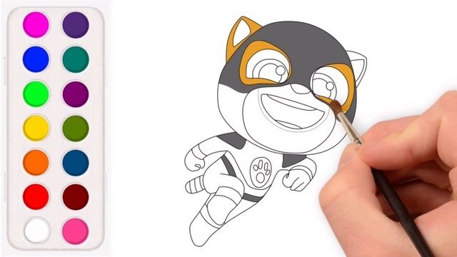 How to draw and color Talking Tom Gold Run - Super Ginger #TomGoldRun #TomHeroDash #SuperGinger смотреть онлайн