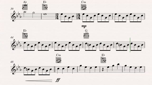 Guitar - Gravity Falls Theme Song - Gravity Falls - Sheet Music, Chords, & Vocals смотреть онлайн
