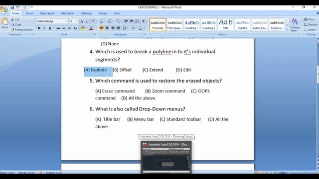 AUTO CAD INTERVIEW QUESTIONS AND ANSWER Diploma & Engineering TAMIL смотреть онлайн