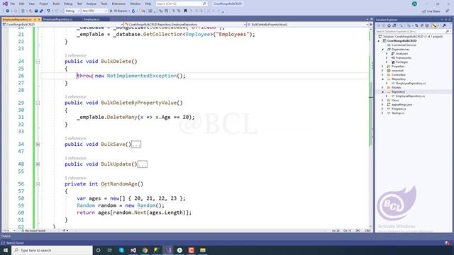 ASP.NET Core Bulk CRUD Operations using MongoDB || NoSQL || .NET 5.0 смотреть онлайн