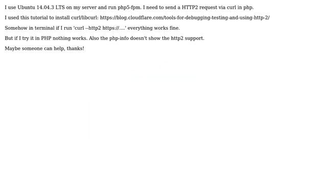 DevOps & SysAdmins: PHP cURL HTTP2 support смотреть онлайн