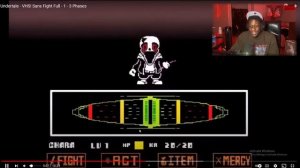 Sans.EXE UNRESPONSIVE Undertale - VHS! Sans Fight Full - 1 - 3 Phases REACTION!!